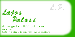 lajos palosi business card